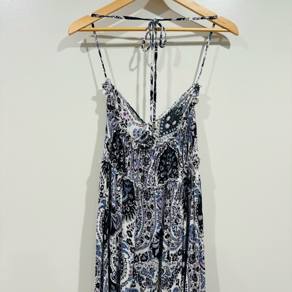 Le Salty Label Tie Halter Midi to maxi Dress Low Back Size XS - Picture 6 of 9